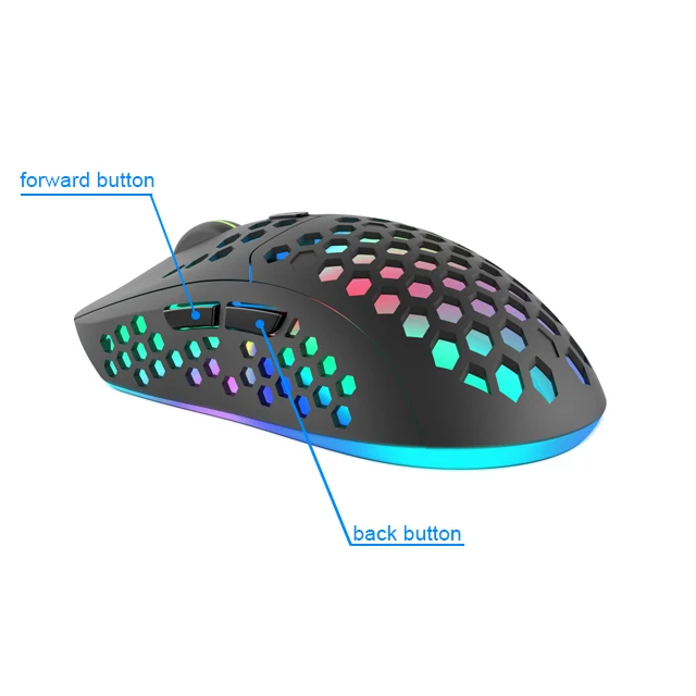 2021 Самый дешевый Лучший Оптовый Красочный сотовый отверстие RGB подсветка Регулируемая USB перезаряжаемая Беспроводная