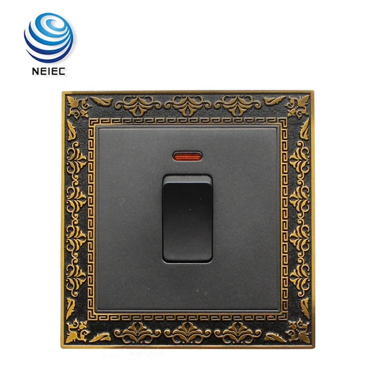 3 gang 1 way Push button electrical swiched socket