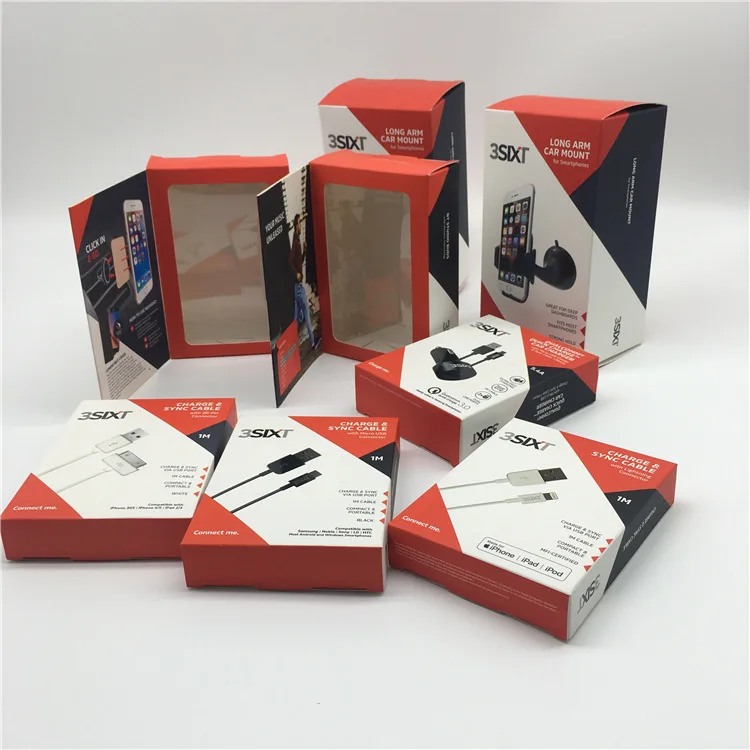 Earphone Packing Box Cable Charger Protect Sleeve Phone Cover Box Packaging