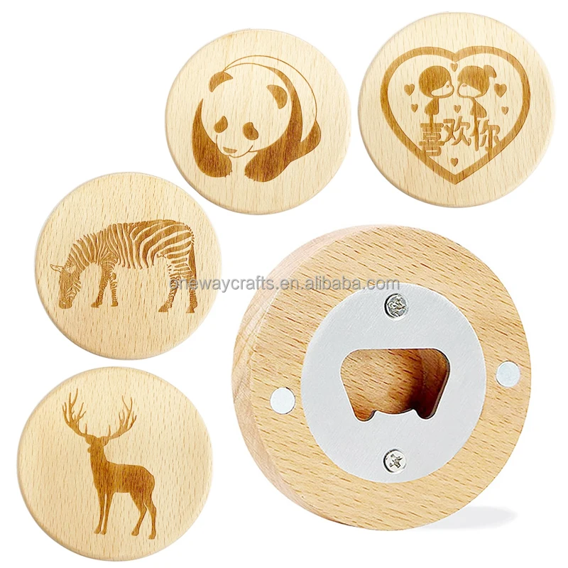 Oneway Wholesale Wooden Bottle Opener Custom Design Your Own Logo Beer Wood Bottle Opener