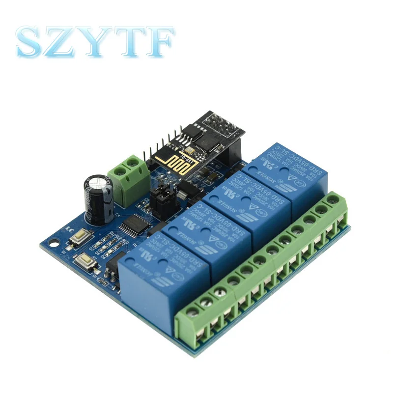 ESP8266 ESP-01 5V  4 Way WiFi Relay Module Things Smart Home Remote Control Switch ESP01 WIFI Wireless Module Phone APP