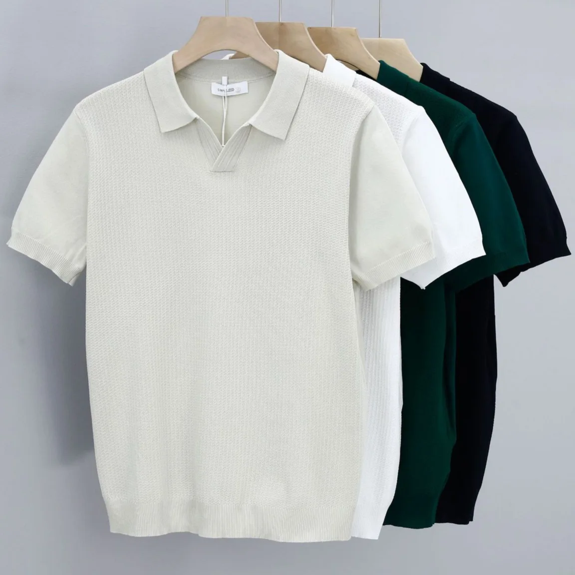 High Quality Custom Logo Golf Polos T Shirt Oversize Vintage Short Sleeve  Solid Color Blank Polo Shirts