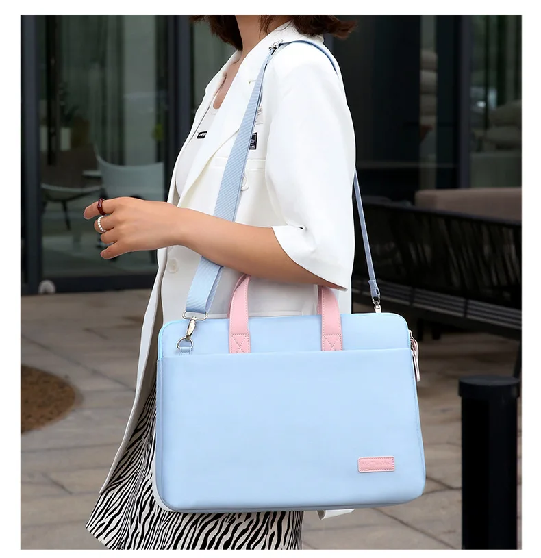 Custom Fashion Women Men Hand Bag Business Briefcase Waterproof Shockproof Laptop Bag For 13/14/15inch Computer