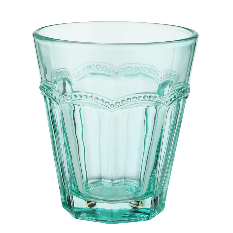 Wholesale cheap light green textured drinking shot glass
