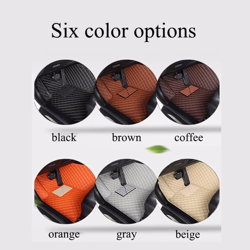 Custom car mats leather car floor mats For KIA Rio Niro K3 K5 Soul Ceed Cerato Forte Spectra Sportage Optima Car Floor Mats