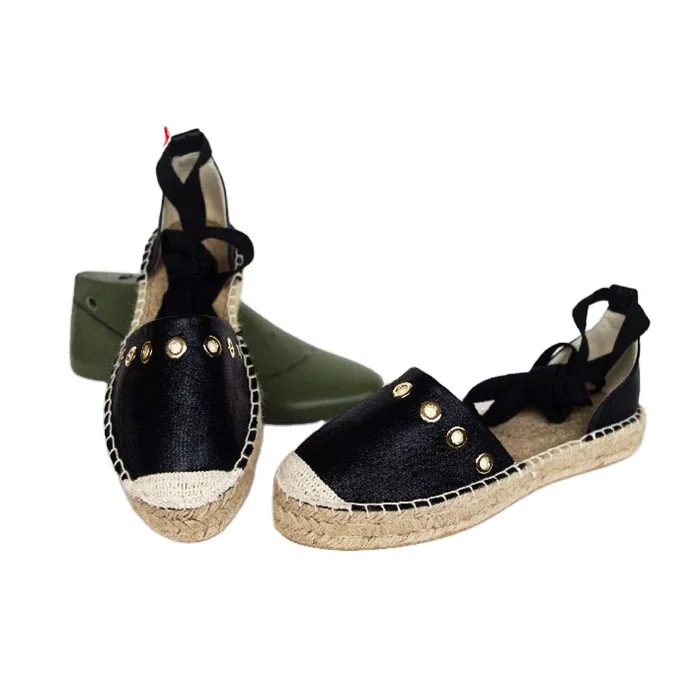 High Quality Sell Well Fashion Women Flat Crochet Espadrille Casual