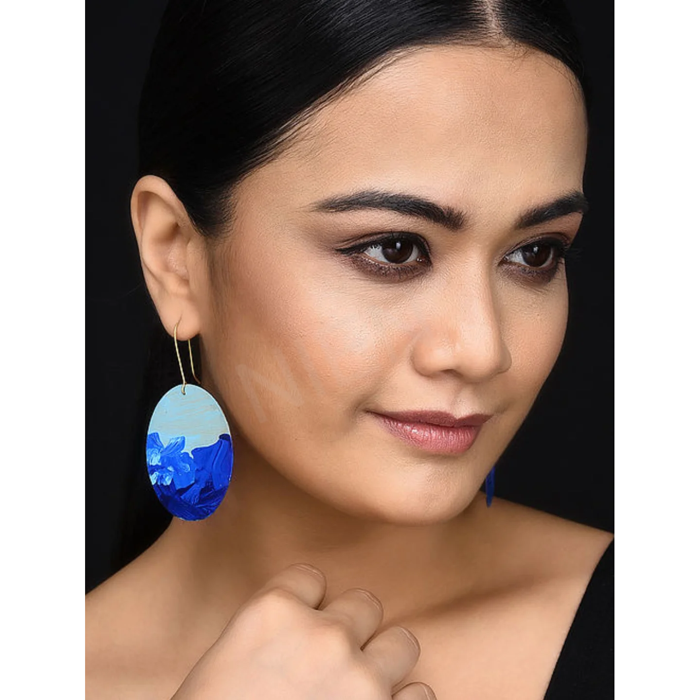 Hand Painted Lead Free Eco Brass Round Hook Style Earrings Latest Trends 2021 2022 Eco friendly Manufacture Process