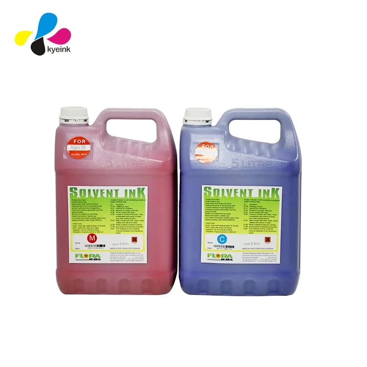 Original package flora digital solvent based ink spectra polaris 15pl ink  flora Spectra Polaris 15PL solvent ink