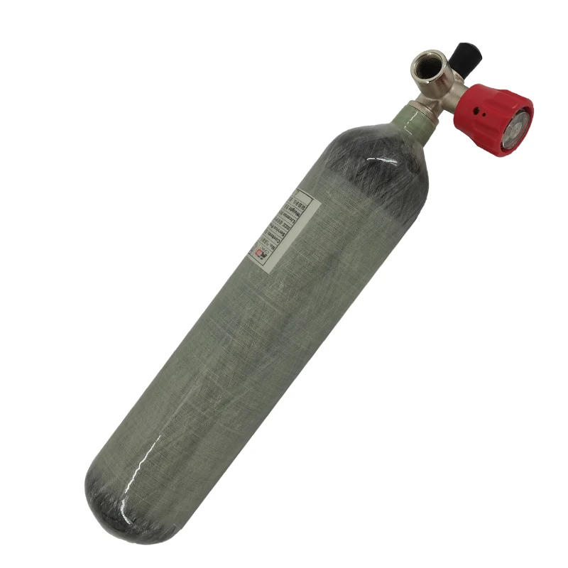 6061 Aluminum Alloy Mini 300bar  2L Pcp 4500psi Tank  Carbon Fiber Cylinder