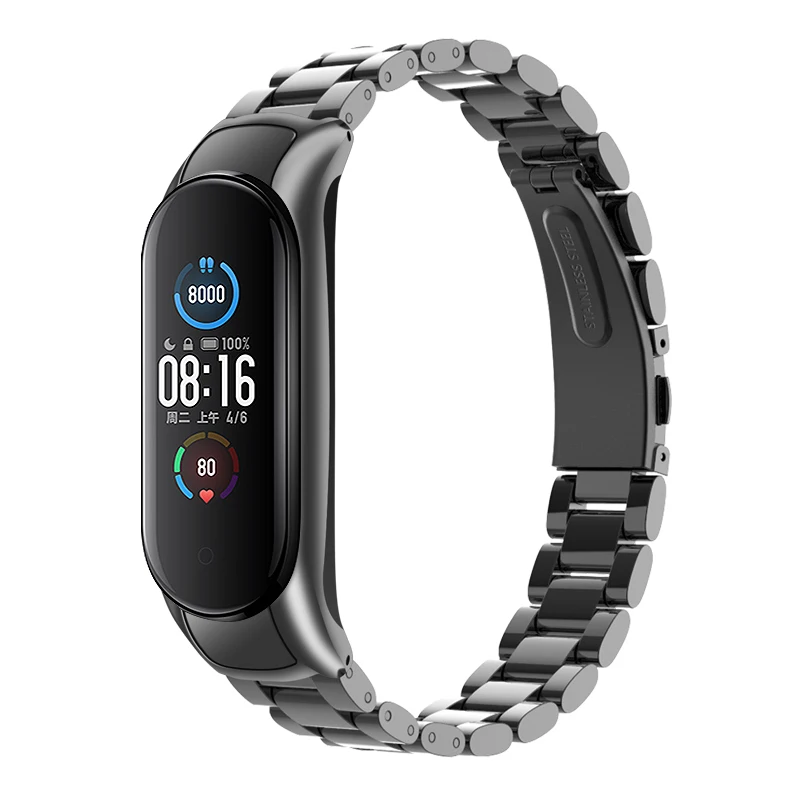 
mi Band 4 3 Strap Stainless steel watch band For Xiaomi MiBand 3 Strap Compatible Miband 4 Wristbands New color Pulseira 