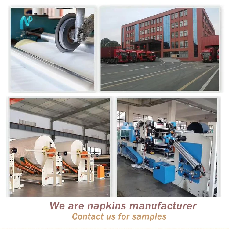 paper napkins manufactures ODM Wholesale Hot Sale Eco-friendly Absorbent TAD 1/2 Fold Hand Tissue v-fold paper napkins