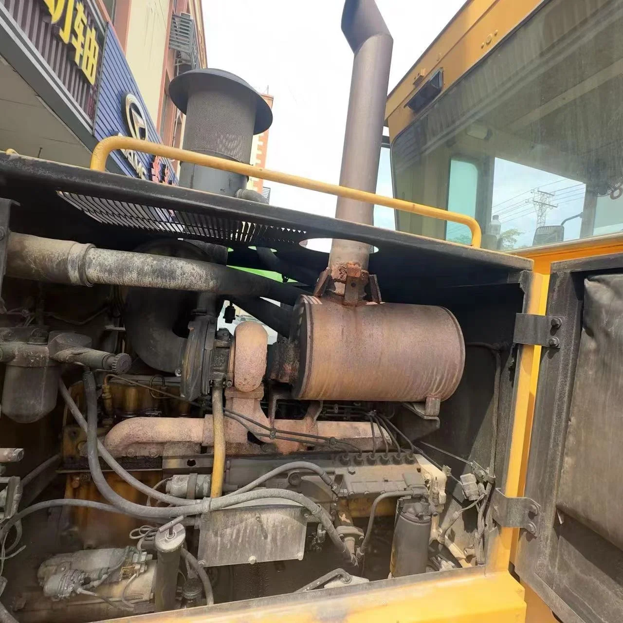 Caterpillar 140H Motor Grader Used Caterpillar Motor Grader Cat 14h Cat 140h Motor Grader Original Wheel Provided Large Capacity