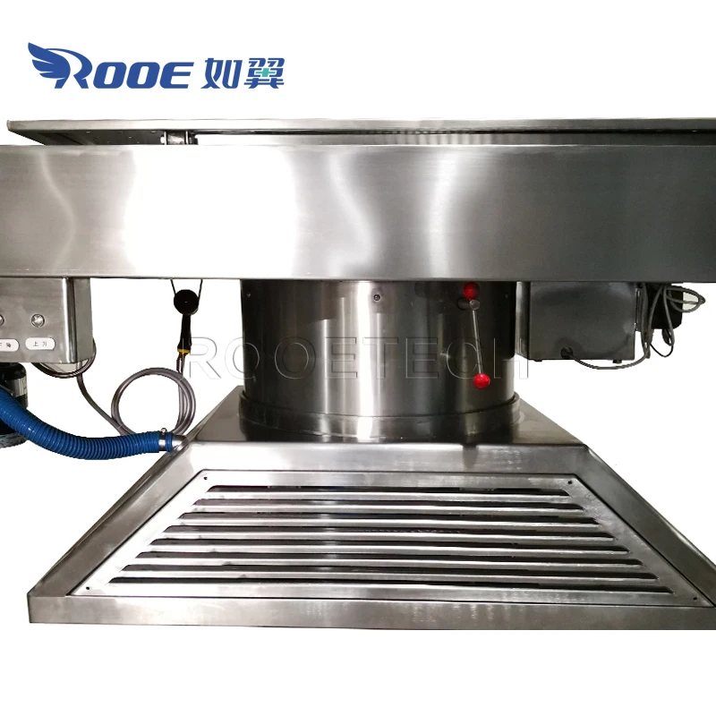 Double Exhaust Lift Rotating Forensic Equipment Body Autopsy Table with Tissue Shredder