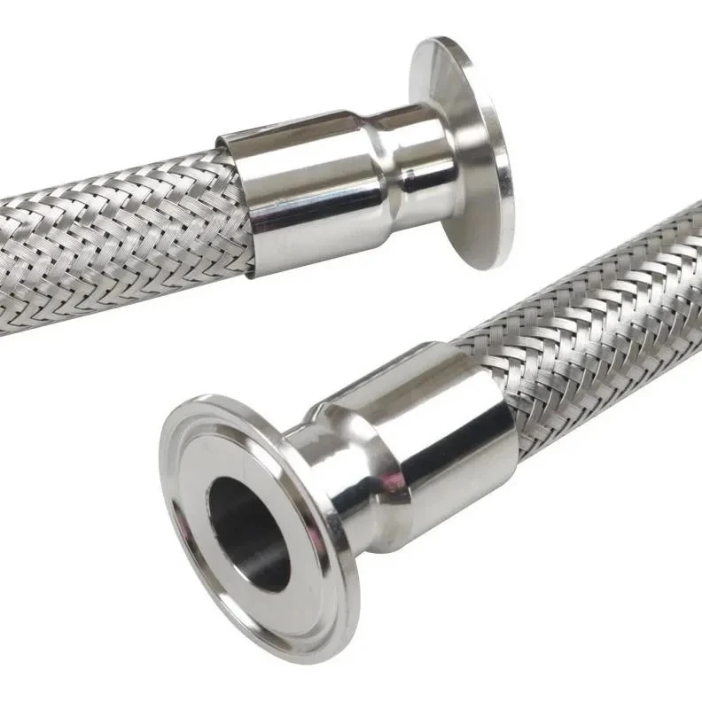 25mm 30mm High Pressure Metal Wire Braided Hose SS304 SS316 Stainless Steel Flexible Hose Pipe