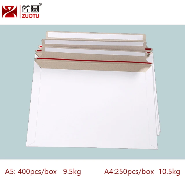 Конверт из белого картона для экспресс-отправки