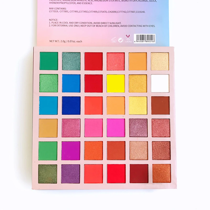 Super smooth palette eyeshadow private label eyeshadow pigmented palette