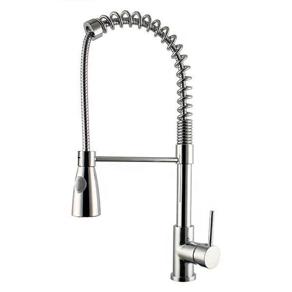 HIMIXER luxury pull down kitchen sink taps deck mounted single handle single lever copper pull out flexible kitchen mixer faucet