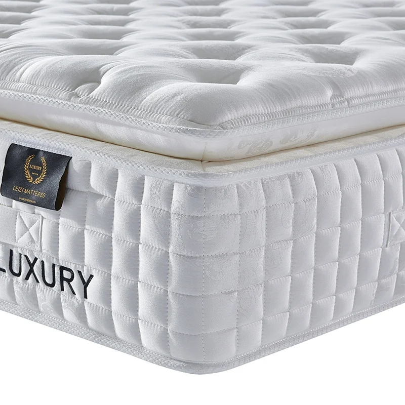 Pillow Top Luxury Hotel king memory foam pocket spring bed mattress King size orthopedic mattress