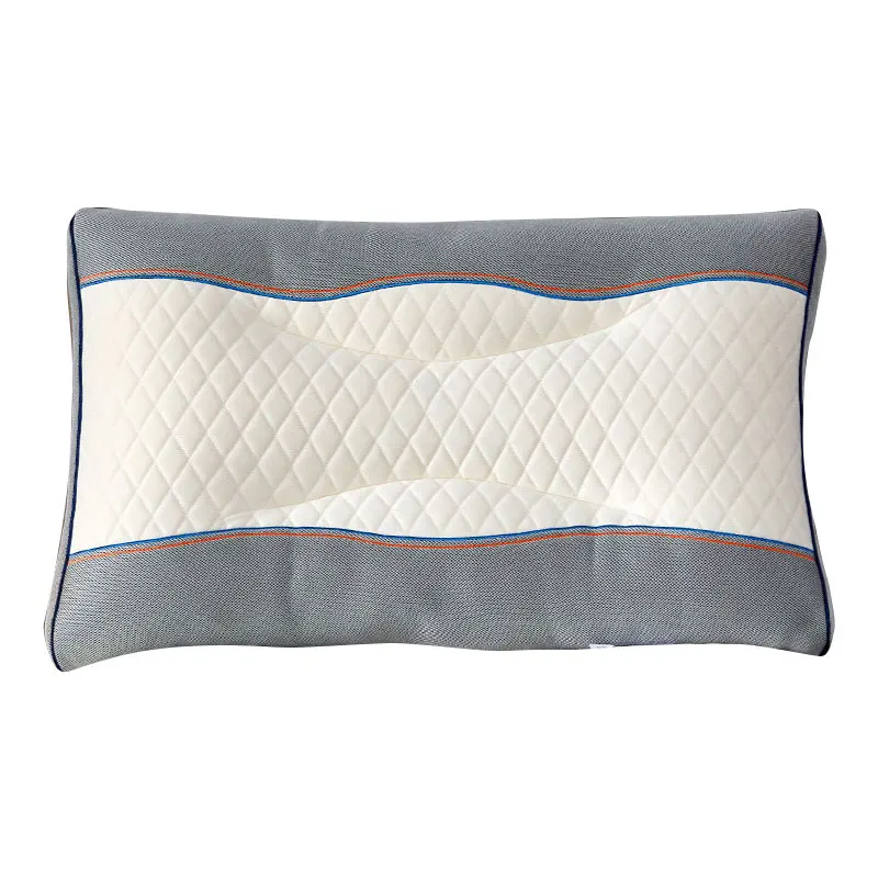 Sustainable good quality natural rubber latex pillow with removable cover neck