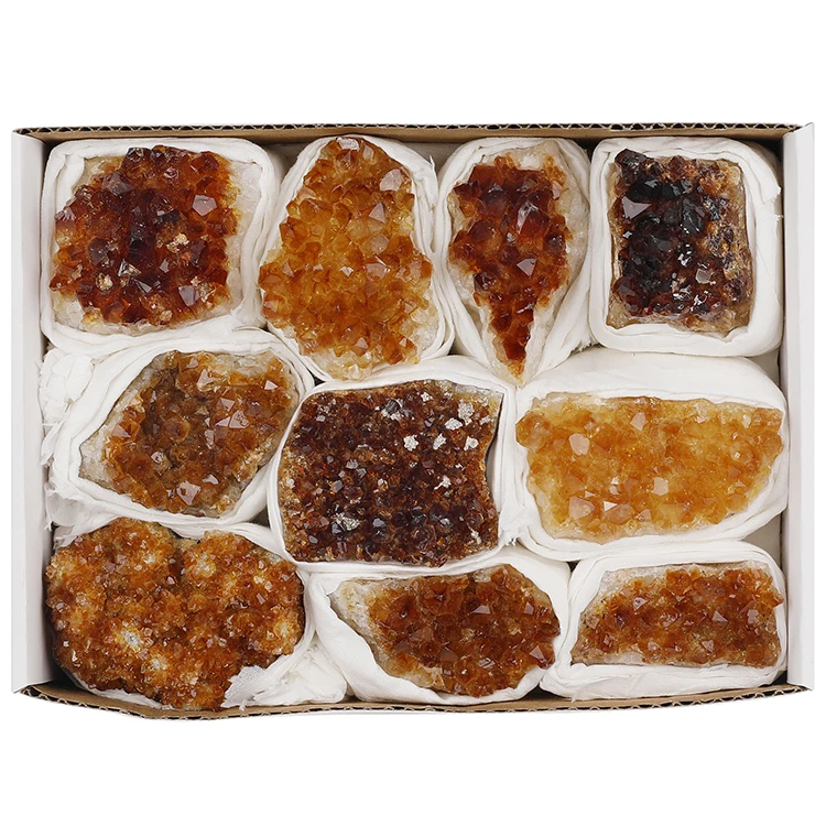Wholesale Natural Raw Rough Smoky Citrine Crystal Cluster Natural Crystal Gemstone