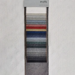 Home Textile Flax Wool Yarn Dyed Fabric for Sofa Furniture