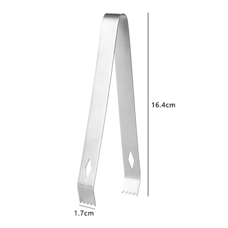 Hot sale Ice Block Tongs Stainless Steel Ice Cube Sugar Clip Food Tongs