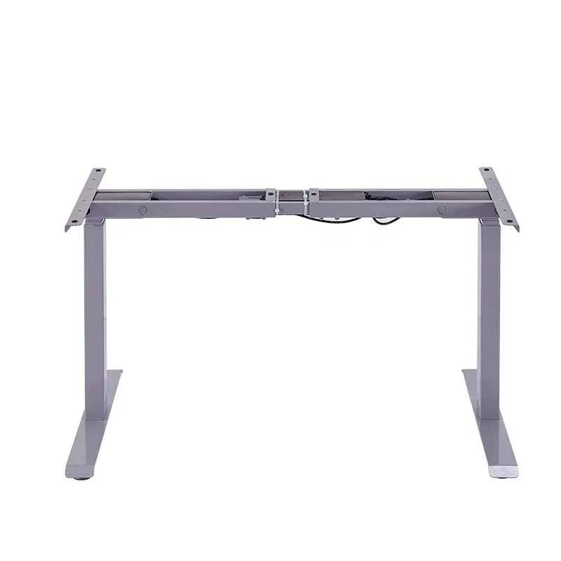 Electrically Height legs Adjustable White Standing Desk Frame Sit Stand Home Office Table Computer Workstation