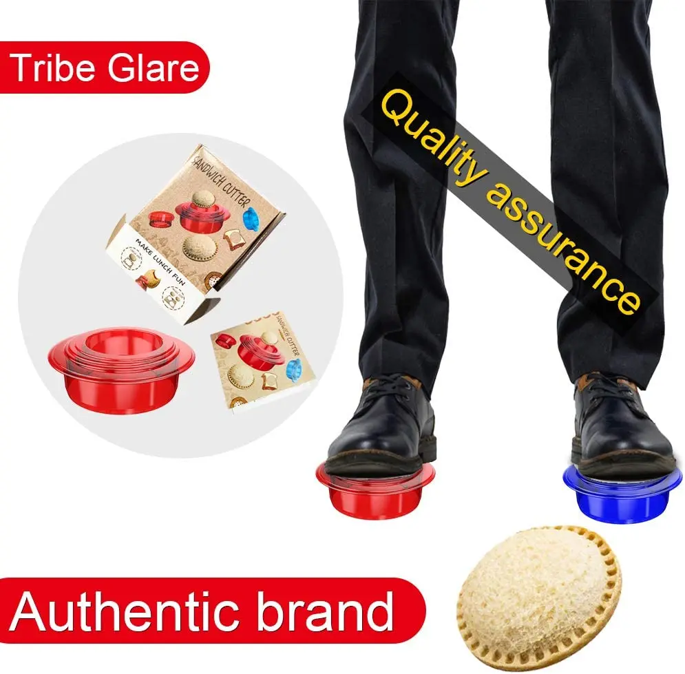 Hot Selling Crustable Bread Press Uncrustable Crustless Sandwich Biscuit Decruster Cutter And Sealer Maker Set  For Kids