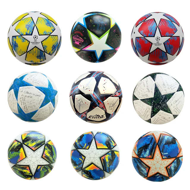 Sanhuan Wholesale Soccer Ball custom Football PU Training Logo printing match football