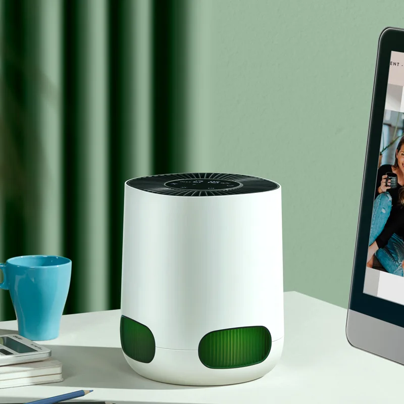 JNUO Smart Display Home Air Purifiers With Hepa Filter Commercial Hotel Room Air Filter