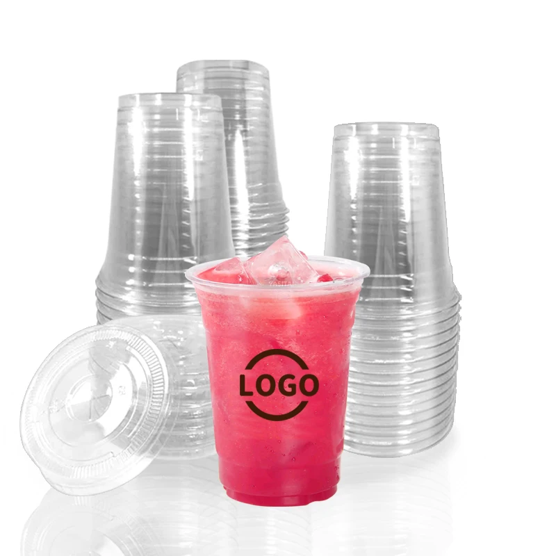 good quality cup PET 7 8 9 10 12 14 16 20 24 30 32 oz all size can be customized logo plastic pet cup