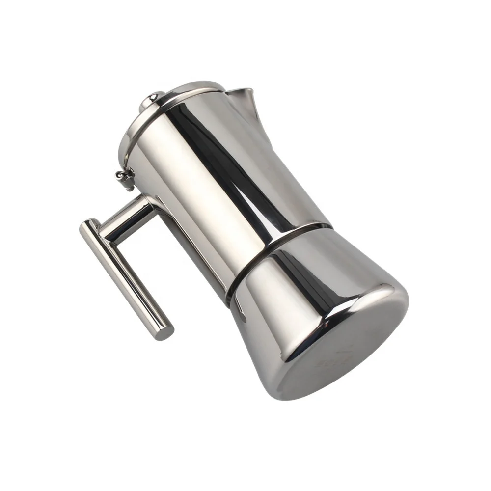 Stovetop Espresso Maker Stainless Steel Italian Coffee Machine Maker Induction Moka Pot