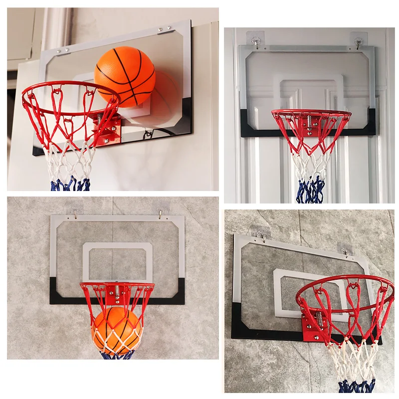 Custom hoop hang on door mini indoor basketball basketball net and hoop for kids