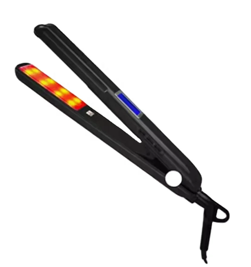 2024 Infrared Ultrasonic hair straightener Without Heating Plates Vibrating cold Hair Care Iron