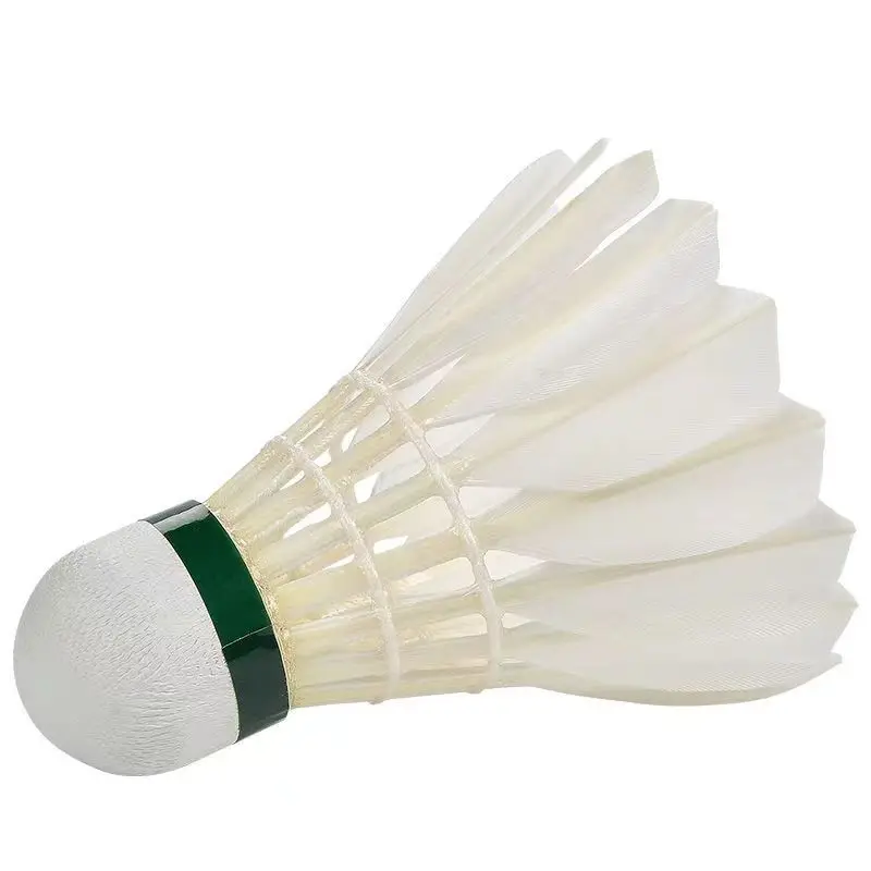 Professional Approved Durable Badminton Ball Straight Long Goose Feather Badminton Shuttlecock 3in Speed 74/75/76/77/78