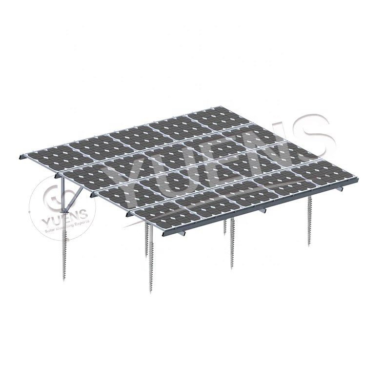 Large Scale Commercial Solar Panel Power Plant Mount Aluminum Ground Mounting Bracket Racking Structure System