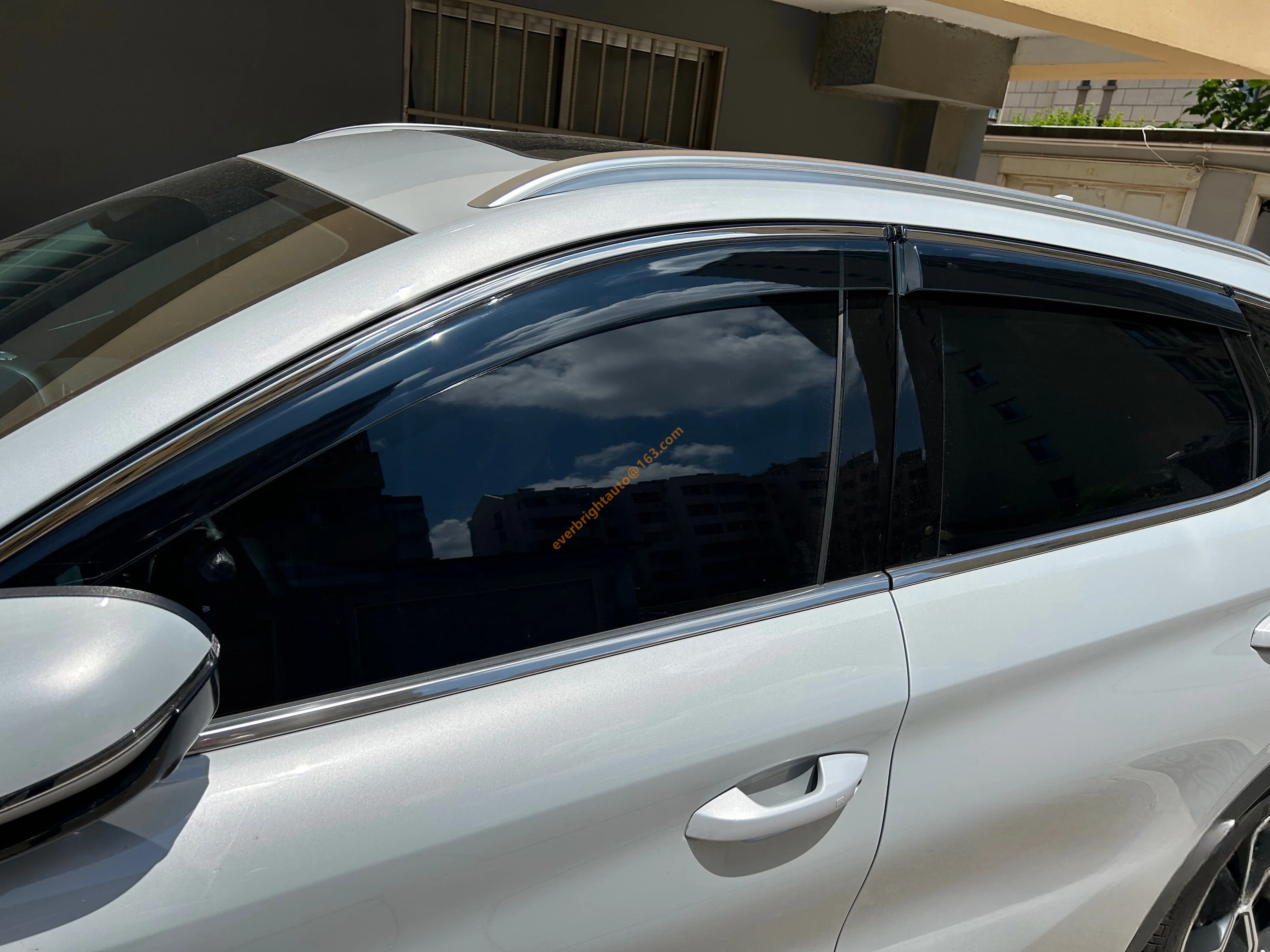 Weathershields for BYD Atto 3 2022-2024 Weather Shields Window Visor Accessories Chrome Frame