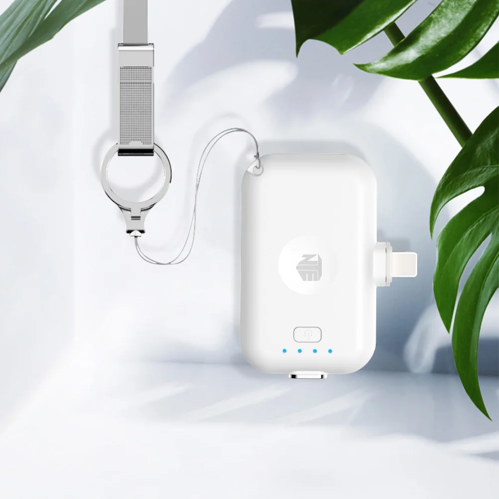 
Portable Magnetic Finger Charger Power Bank Charging Station With Three Mini Chargers 