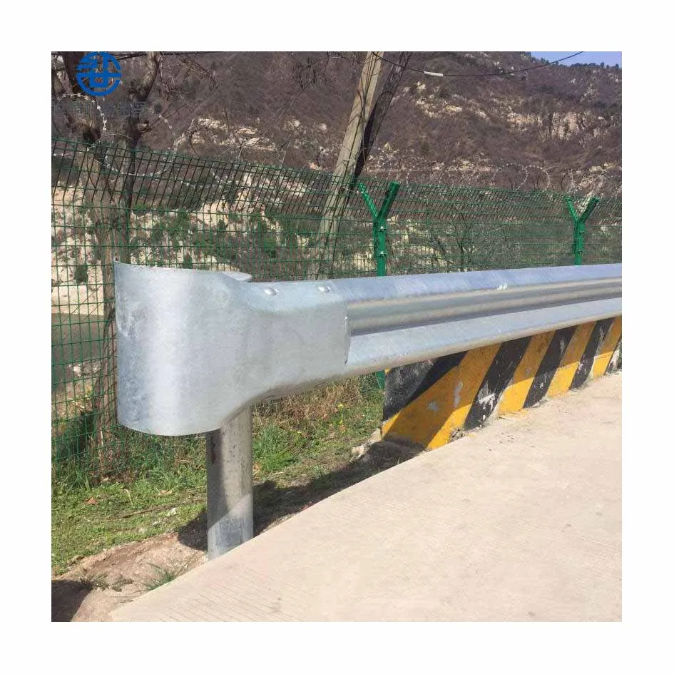 Hot Dipped W Beam steel metal guardrail crash barrier guardrail post highway guardrail price