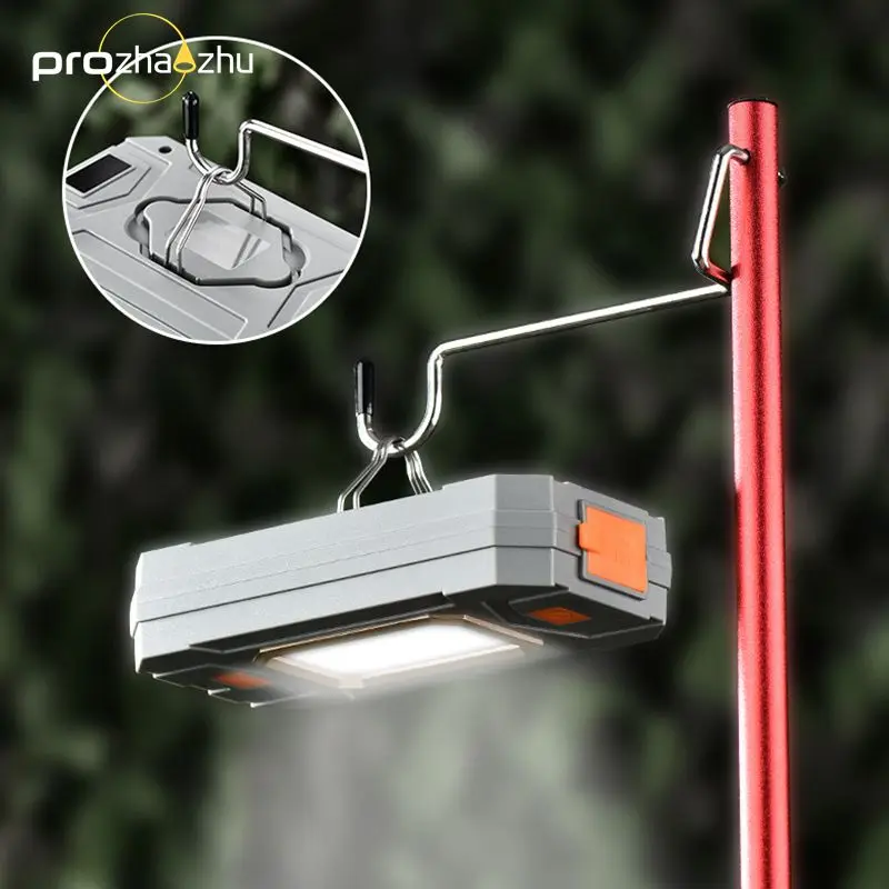 LED Rechargeable 10000mAh Power Bank Outdoor Flashlight Magnetic Base Multi-Purposes Work Light for Emergency Camping Hiking