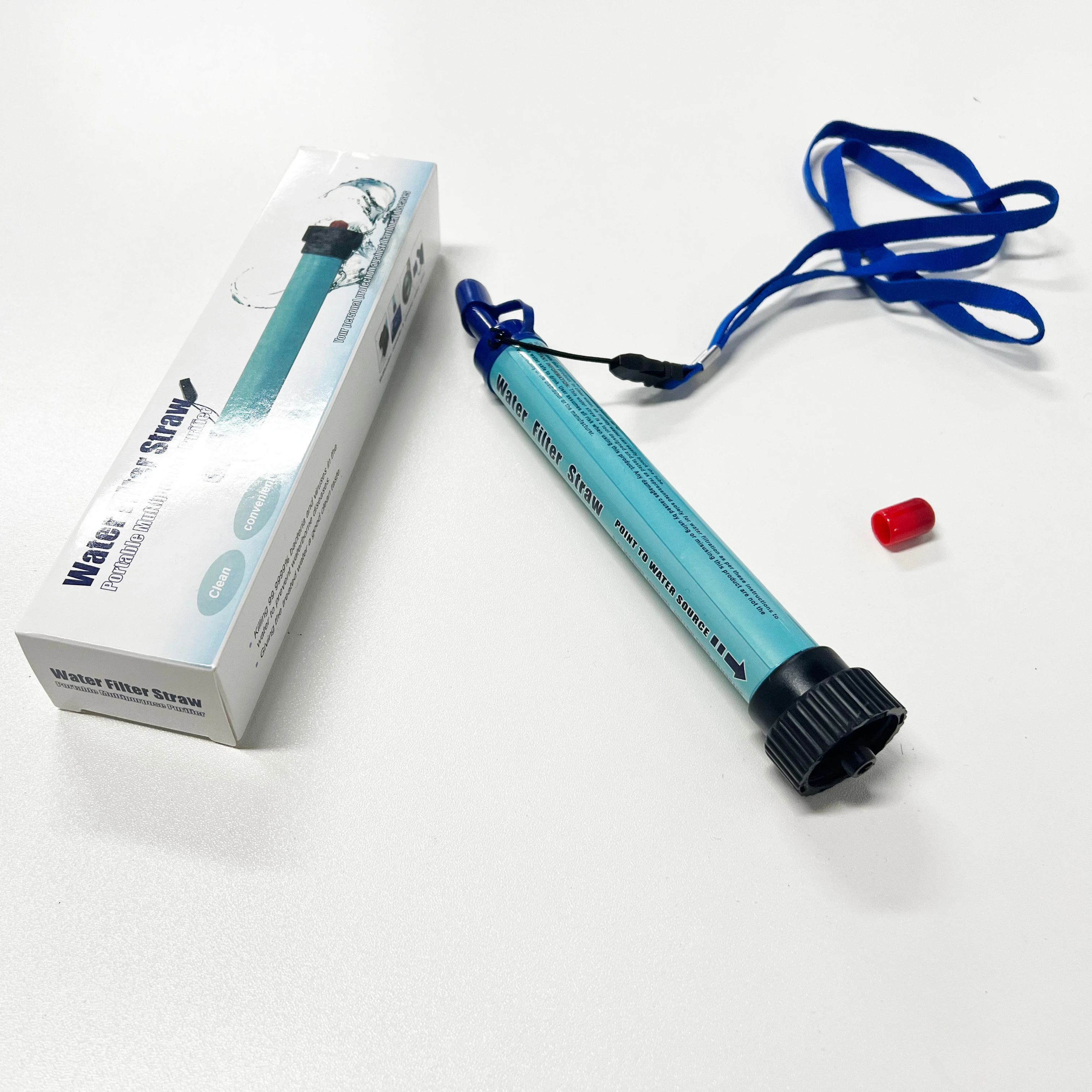 Water Filtration System Portable Personal Water Purification Water Filter for Survival Camping Hiking Traveling Emergency