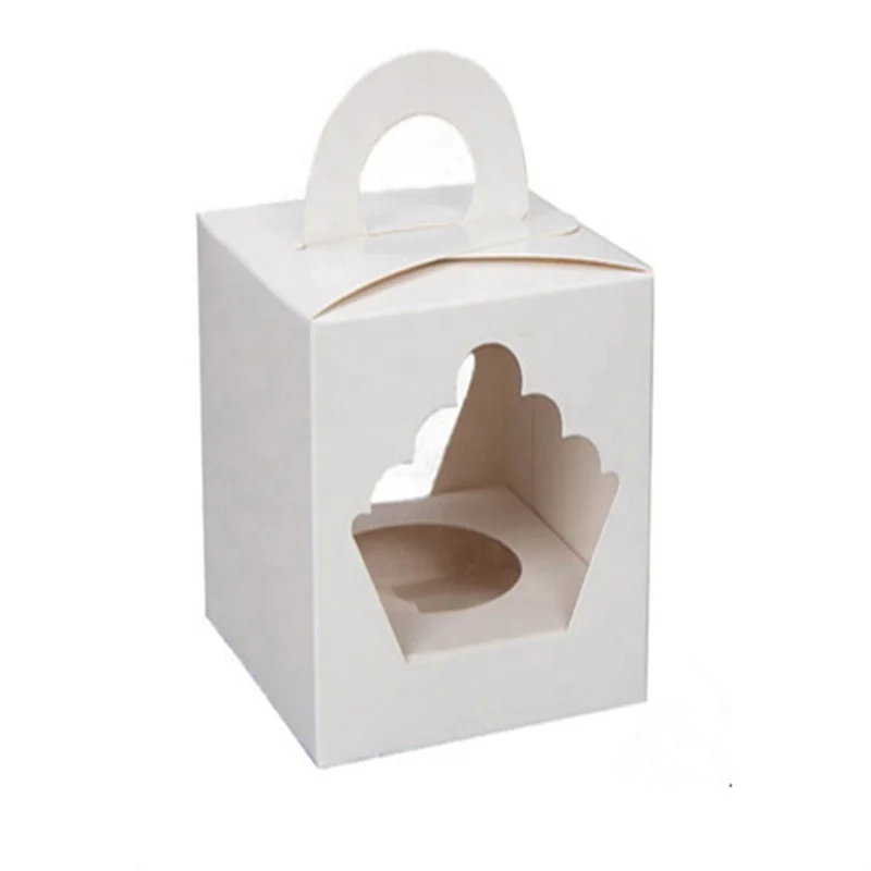 mini cupcake boxes PET clear plastic cake box for bakery packaging