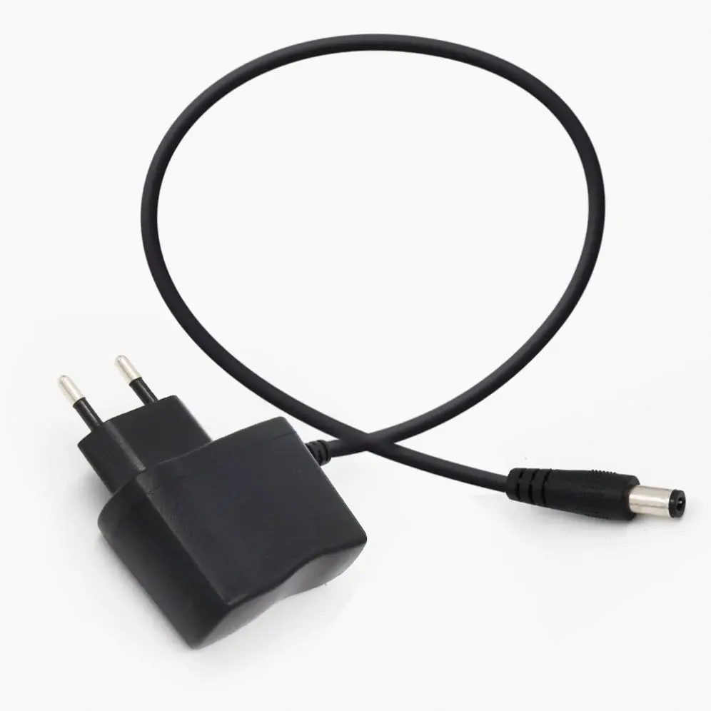 European Standard 20awg 9V 12V 0.5A 1A 2A EU Plug dc 5.5*2.1mm Connector Audio Power Adapter for Led