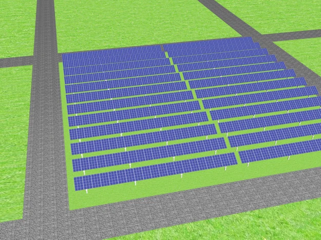 Low price high quality Ground kit grid system flat single axis pv tracker solar system