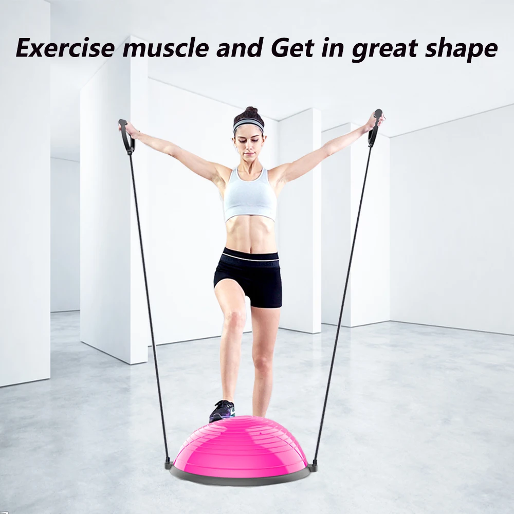 Best Price Eco-friendly Abs Balance Trainer Half Yoga Ball Pilates Exercise Fitness Massage Gym Ball