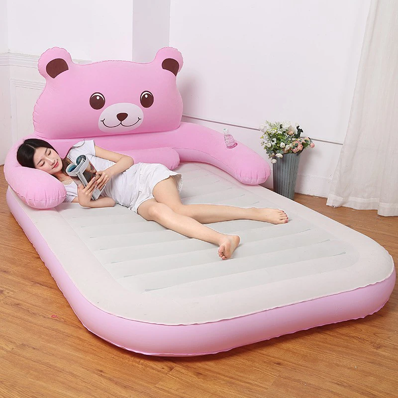 1-3 People PVC portable air bed 2 places mattress sleeping king size double camping single twin air inflatable bed