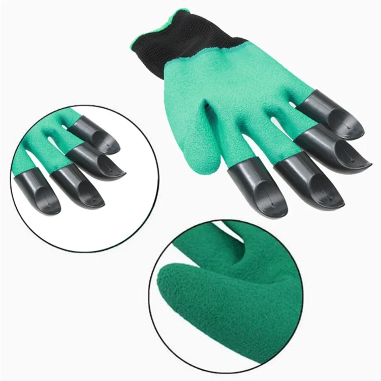 Competitive Price Custom Color Smooth Flower Household Garden Gloves with Claw