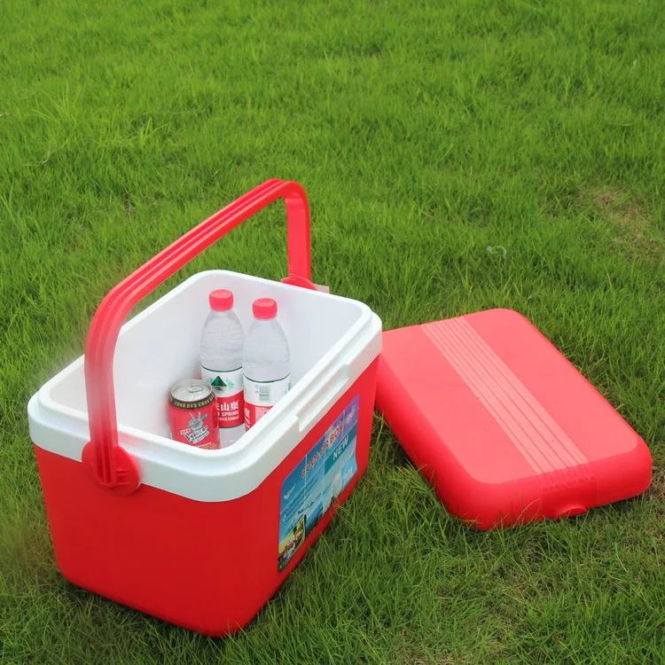 8L 20L 50L EPS Foam Plastic Picnic Ice Box Set Portable Food Beer Cans Cooler Box With Wheel