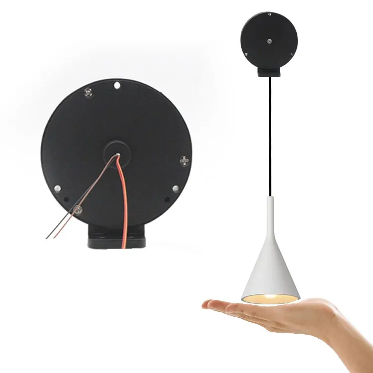 48W hanging ceiling light extension power cord / wire/ rope reel