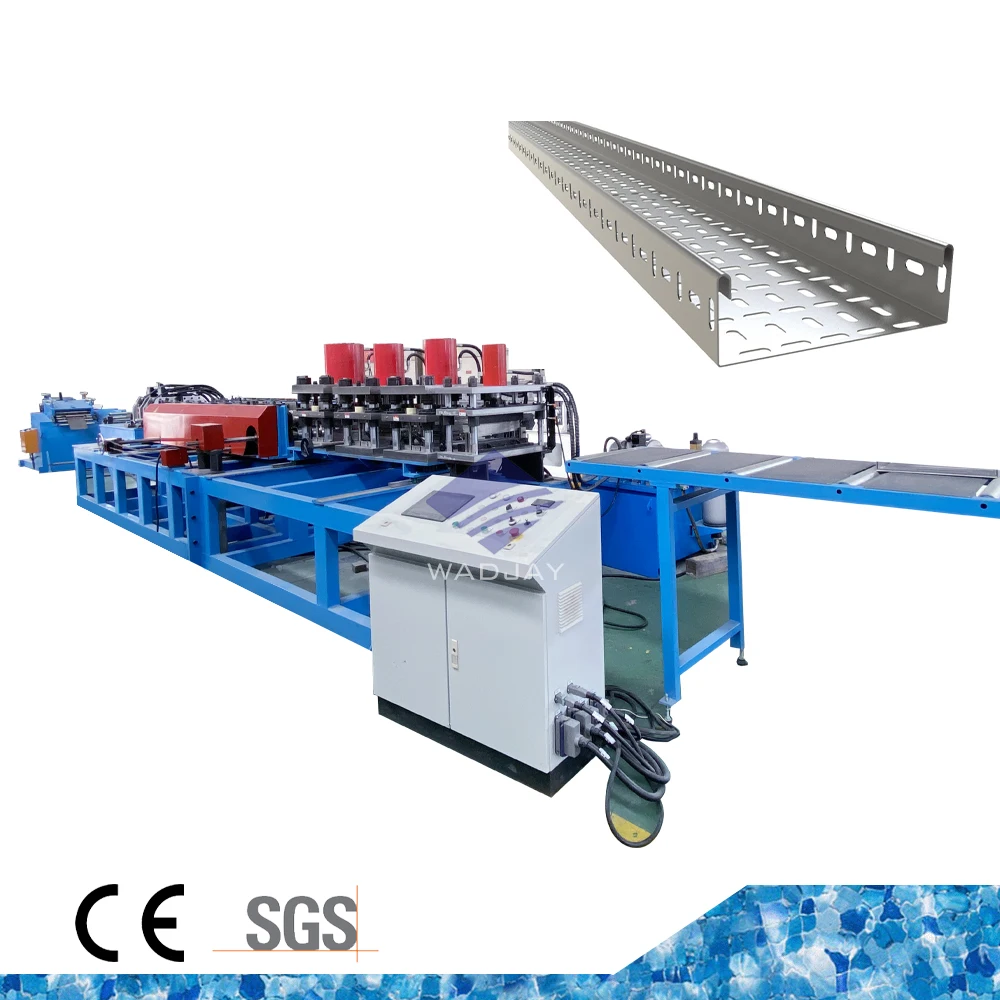 High Precision Roll Forming Machine Perforated Trough Sheet Cable Tray Roll Forming Machine